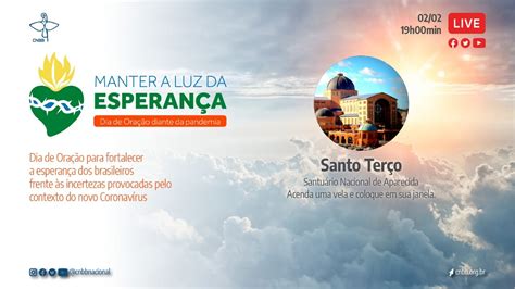 Ao vivo: reze o Santo Terço direto do Santuário de .